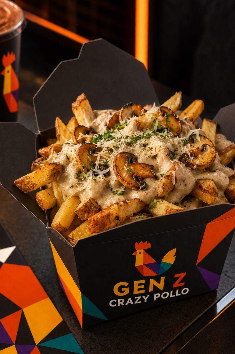 Creamy mushroom fries